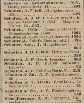 Scholten uit Naamlijst voor den interlocalen telefoondienst 1925-1950. Museum voor Communicatie.JPG