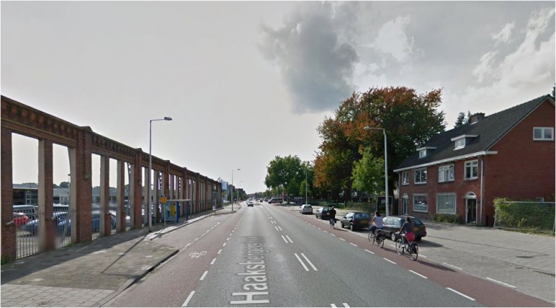 Haaksbergerstraat, met stukje Jannink - open muur.JPG