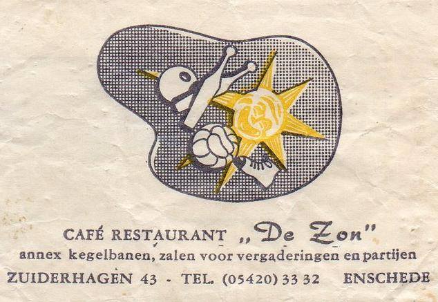 Zuiderhagen 43 cafe restaurant De Zon suikerzakje.jpg
