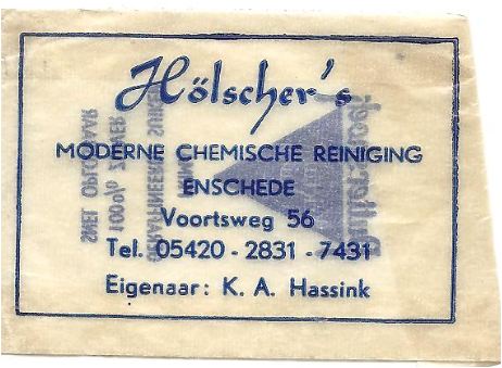 Hölscher's Moderne Chemische Reiniging, Voorstweg 56.JPG