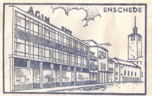 Van Loenshof suikerzakje A.G.I.M. Woningtextiel N.V. was vroeger gevestigd aan het Windbrugplein 12.jpg