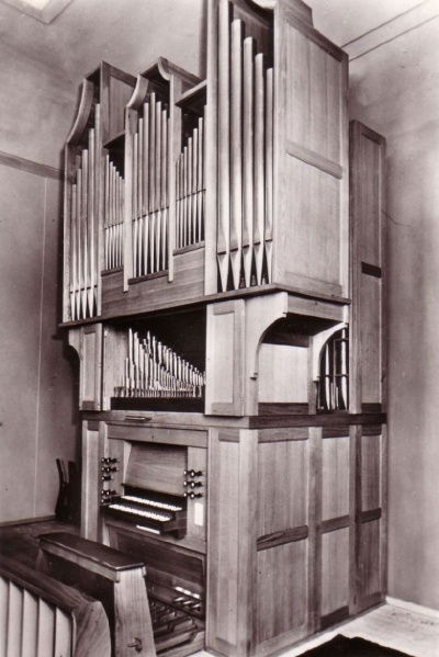 Stadsgravenstraat 59 Doopsgezinde Kerk uit 1769. Buiten gebruik 1970 Flentrop orgel, 1956, dat tot 1971 dienst deed.jpg