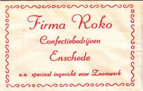 Firma Roko  Confectiebedrijven o.a. speciaal ingericht voor Zoomwerk.jpg