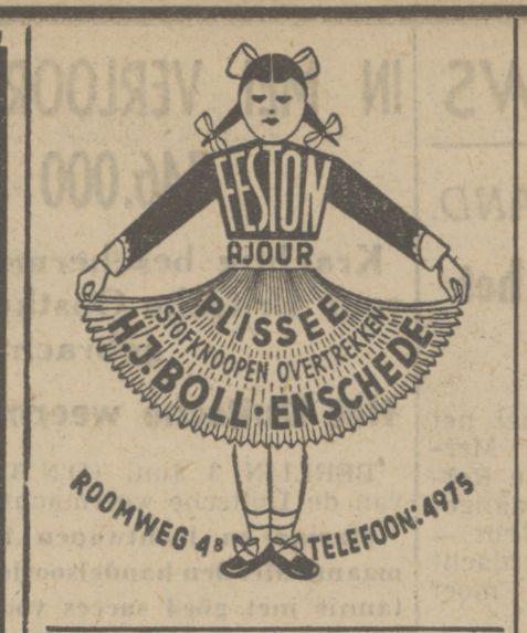 Roomweg 4B H.J.Boll Advertentie. Twentsch dagblad Tubantia en Enschedesche courant. Enschede, 03-06-1941.jpg