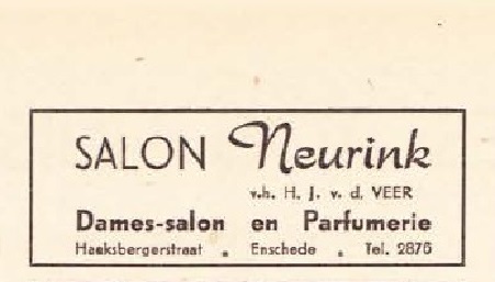 Haaksbergerstraat 42 salon Neurink  vh H. J. v. d. Veer Dames-Salon en Parfumerie advertentie.jpg