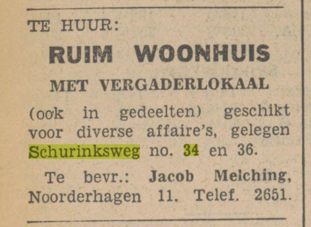 Schurinksweg 34 Advertentie. Twentsch dagblad Tubantia en Enschedesche courant. Enschede, 30-03-1936.jpg