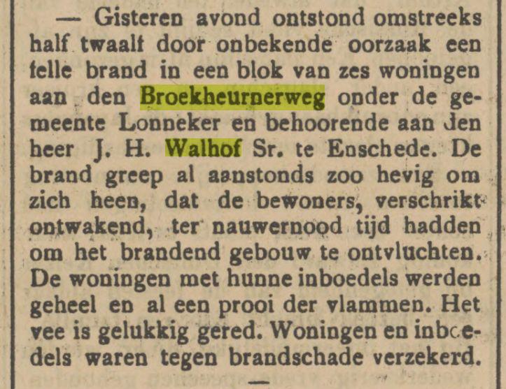 Broekheurnerweg Twentsch Nieuws. Enschede, 28 Juni.. Tubantia. Enschede, 28-06-1904.jpg