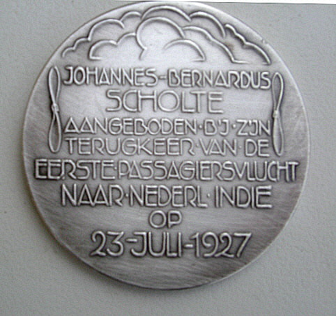 keerzijde erepenning J.B. Scholte