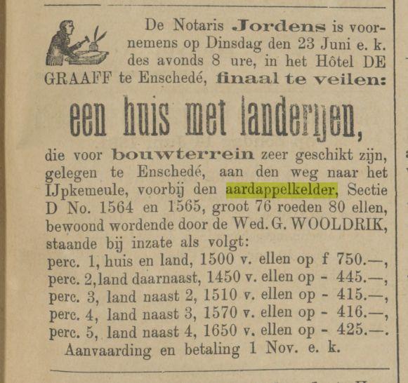 Aardappelkelder advertentie 13-6-1891..jpg