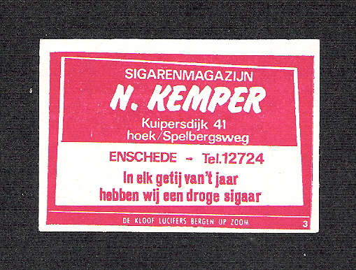 Kuipersdijk 41 hoek Spelbergsweg sigarenmagazijn N. Kemper lucifersdoosje.jpg