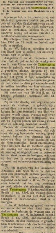 Taartengang krantenbericht Tubantia 30-6-1906.jpg