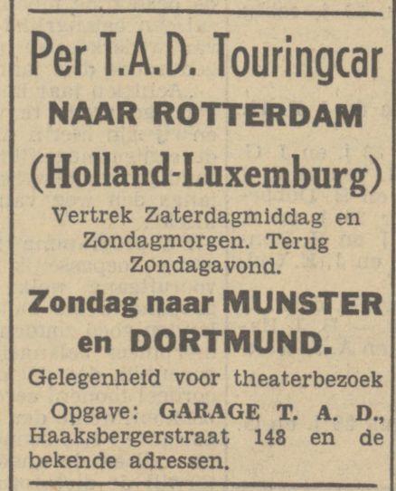 Haaksbergerstraat 148 Garage TAD advertentie Tubantia 25-11-1937.jpg