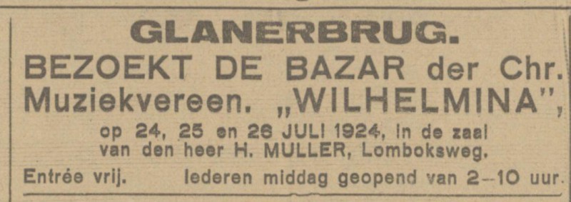 Lomboksweg Glanerbrug advertentie Tubantia 16-7-1924.jpg