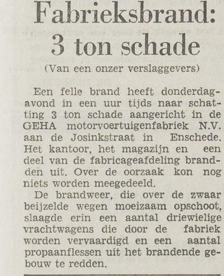 Josinkstraat GEHA Motorvoertuigenfabriek N.V. krantenbericht Het Vrije Volk 11-2-1966.jpg