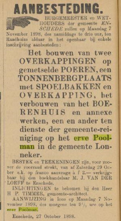 Erve Poolman krantenbericht 5-11-1898.jpg
