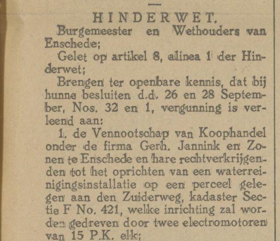 Zuiderweg krantenbericht 30-9-1921.jpg