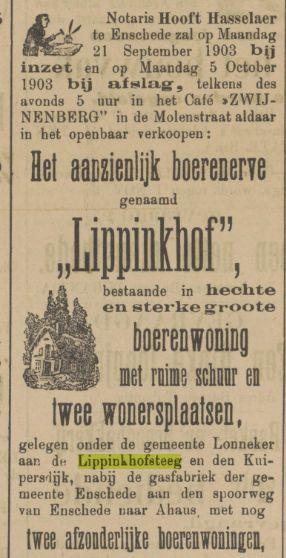 Lippinkhofsteeg krantenbericht Tubantia 29-8-1903.jpg