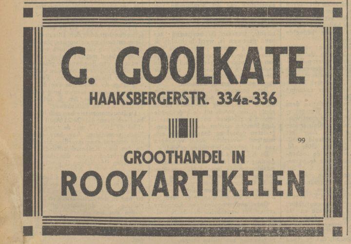 Haaksbergerstraat 334a-336 G. Goolkate rookartikelen advertentie Tubantia 14-8-1929.jpg