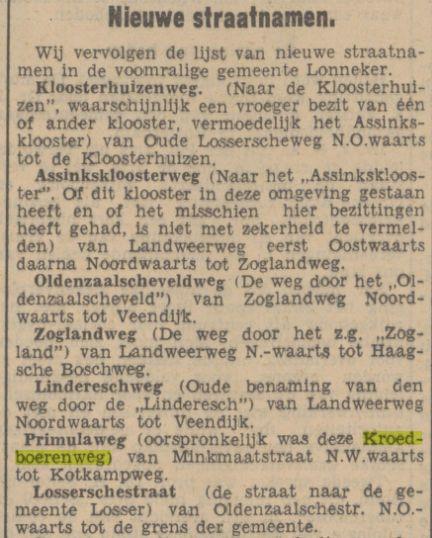 Primulaweg vroeger Kroedboerenweg krantenbericht Tubantia 29-5-1936.jpg