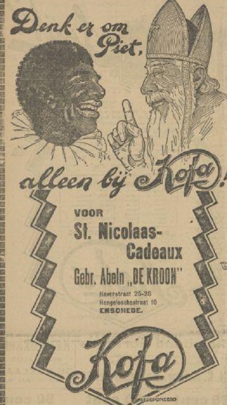 Haverstraat 25-28 Kofa Gebr. Abeln De Kroon advertentie Tubantia 2-12-1927.jpg