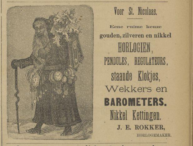 J.E. Rokker horlogemaker advertentie 2-12-1891.jpg