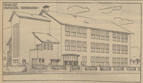 Meester P.J. Troelstrastraat De Huishoudschool tekening.jpg