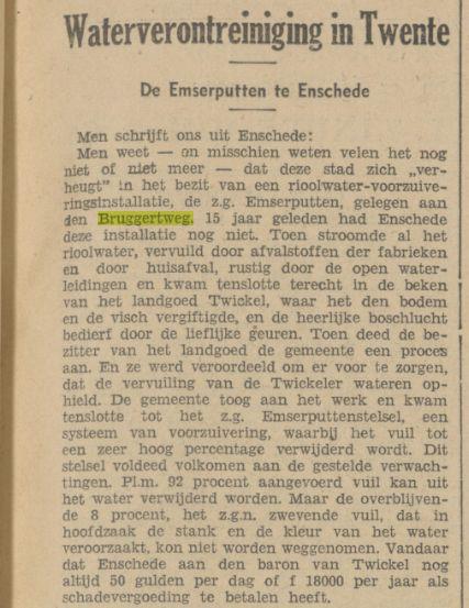 Bruggertweg waterverontreiniging Emserputten krantenbericht Prov. Ov. en Zwolsche Courant 10-1-1933.jpg