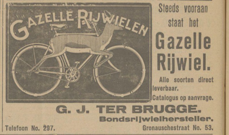 Gronausestraat 53 G.J. ter Brugge Bondsrijwielhersteller advertentie Tubantia 15-12-1917.jpg