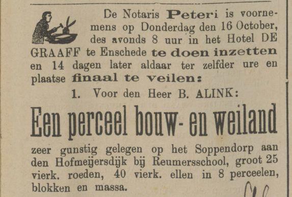 Soppendorp Hofmeijersdijk advertentie Tubantia 15-10-1884.jpg