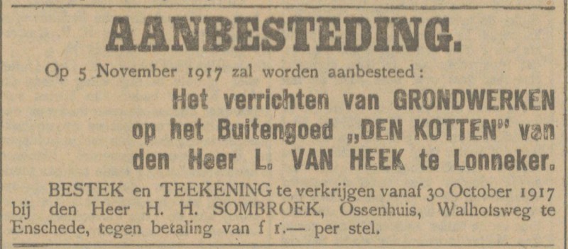 Walhofsweg Ossenhuis advertentie Tubantia 29-10-1917.jpg