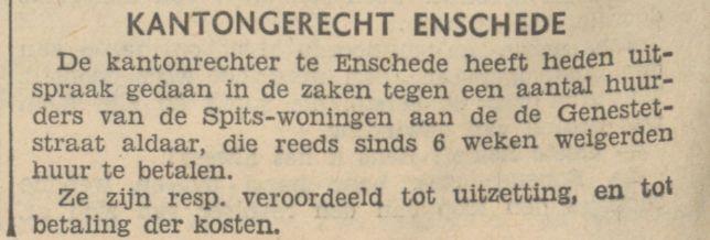 De Genestetstraat Spits woningen krantenbericht 23-6-1932.jpg
