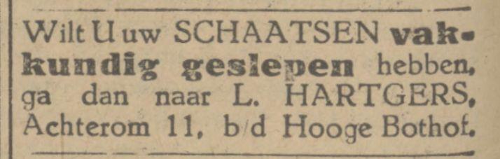 Achterom 11 L. Hartgers advertentie Tubantia 20-12-1927.jpg