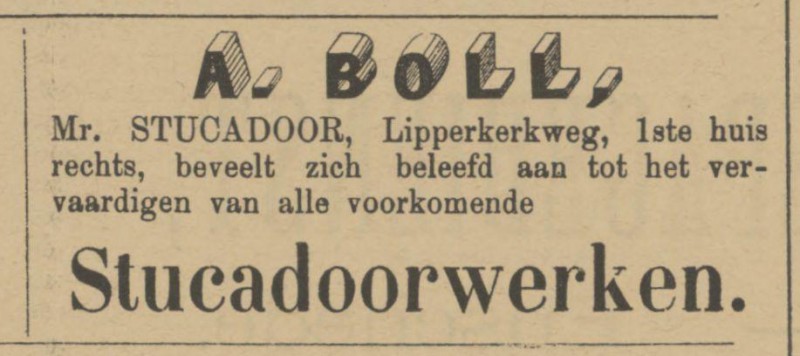 Lipperkerkweg A. Boll Mr. stucadoor advertentie Tubantia 7-4-1897.jpg