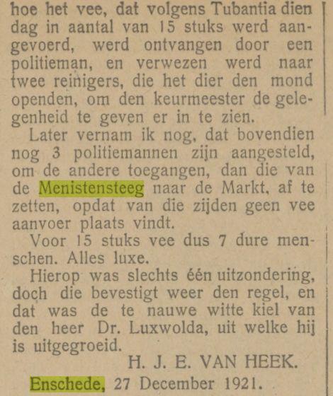 Menistensteeg krantenbericht Tubantia 28-12-1921.jpg