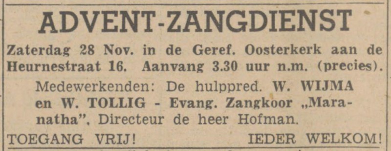 Heurnestraat 16 Geref. Oosterkerk advertentie Twentsch nieuwsblad 25-11-1942.jpg