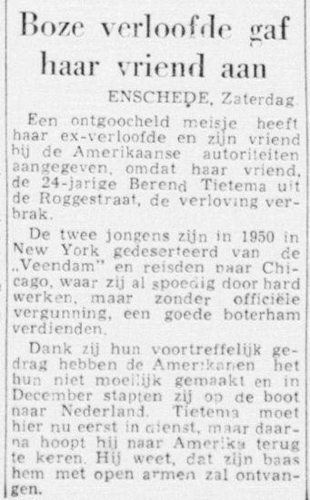Roggestraat krantenbericht De Telegraaf 10-1-1955.jpg