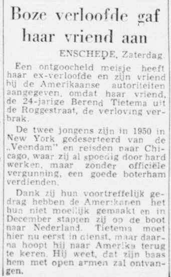 Roggestraat krantenbericht De Telegraaf 10-1-1955.jpg