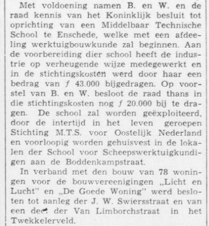 Van Limborchstraat krantenbericht  27-2-1940.jpg