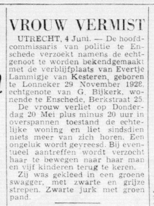 Berkstraat 25 krantenbericht De Telegraaf 5-6-1954.jpg