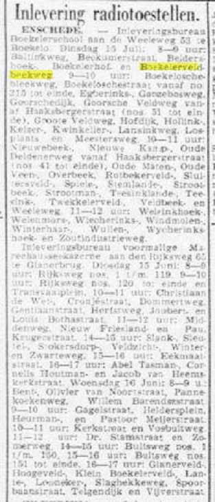 Boekelerveldbeekweg krantenbericht De Telegraaf 12-6-1943.jpg