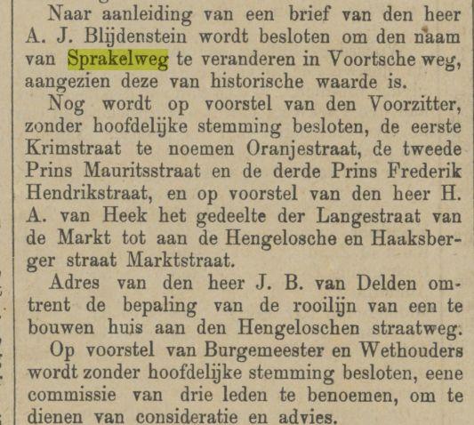 Sprakelweg veranderen in Voortsche weg krantenbericht Tubantia 25-7-1891.jpg