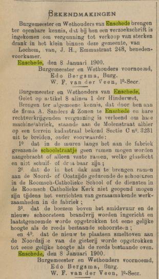 Schoolstraatje krantenbericht Tubantia 10-1-1900.jpg