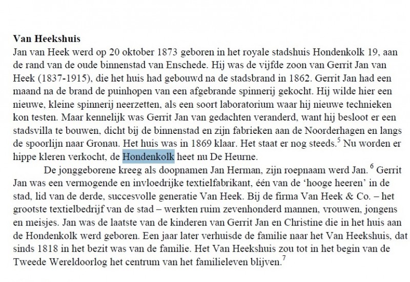Hondenkolk nu De Heurne. Fragment uit boek Kunst, Katoen en Kastelen van J.H. van Heek (1873-1957).jpg
