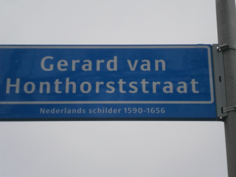 Gerard van Honthorststraat straatnaambordje.JPG