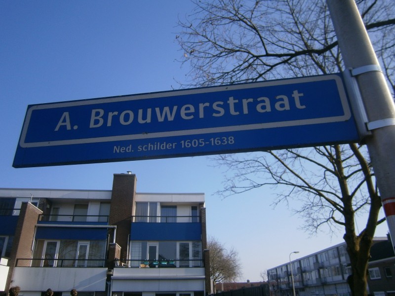 Adriaen  Brouwerstraat straatnaambord.JPG