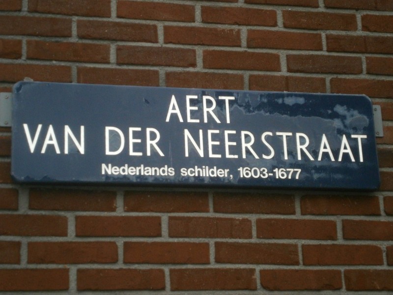 Aert van der Neerstraat straatnaambord.JPG