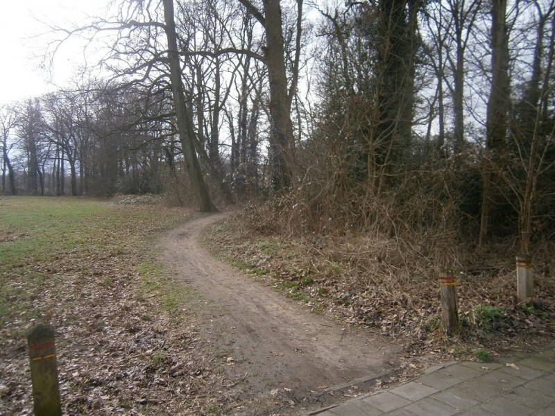 Boswinkelweg wandelpad Bomemmuseum West vanaf Ruwenbos hoek Nederlandlaan.JPG