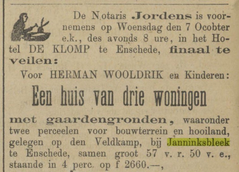 Janninksbleek advertentie Tubantia 30-9-1891.jpg