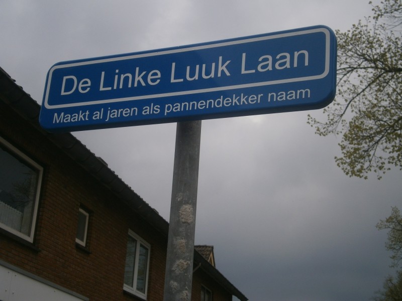 De Linke Luuk laan straatnaambord.JPG