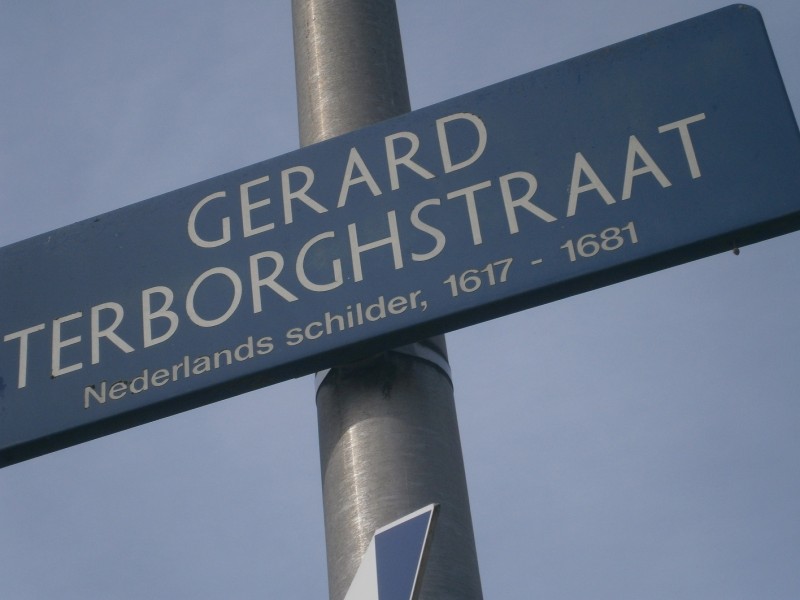 Gerard Terborghstraat straatnaambord.JPG